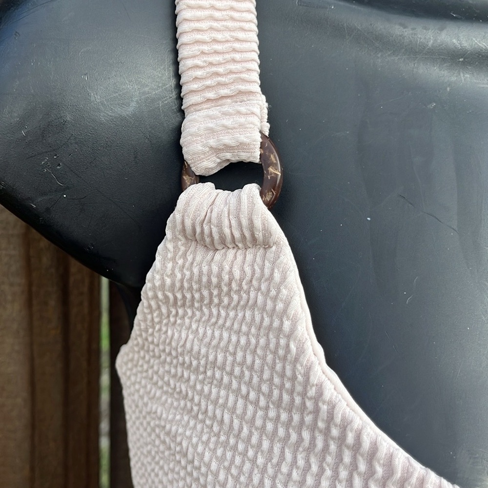 Cream Ribbed Bodysuit - Picture 6 of 7